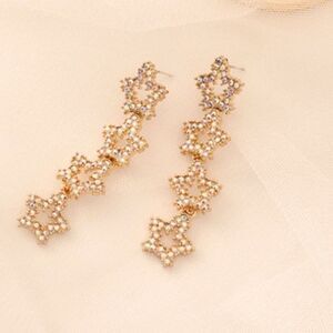 NWT 4 Star Dangle Earrings